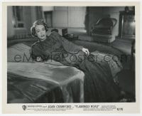 2a299 FLAMINGO ROAD 8.25x10 still 1949 great close up of Joan Crawford in cool dress on bed!