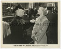 2a324 FRONT PAGE WOMAN 8x10 still 1935 c/u of cop J. Farrell MacDonald confronting Bette Davis!