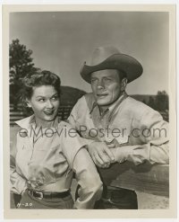 2a328 FURY TV 8.25x10 still 1955 portrait of Peter Graves & Ann Robinson in the very first episode!
