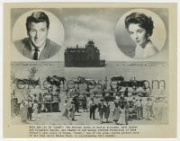 2a344 GIANT 8x10.25 still R1963 Rock Hudson & Liz Taylor are the hottest stars in motion pictures!