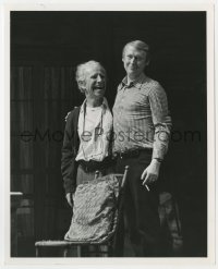 2a348 GIN GAME deluxe stage play 8x10 still 1977 laughing Hume Cronyn & director Mike Nichols!
