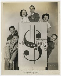 2a371 GREAT GATSBY 8x10 still 1949 Alan Ladd, Betty Field & cast with huge source novel!