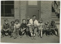 2a389 HAL ROACH/OUR GANG 7x9.25 still 1924 the legendary producer with the earliest Little Rascals!