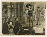 2a454 IN OLD CHICAGO 7.75x10 still 1938 Tyrone Power looks up at sexy Alice Faye on stage!