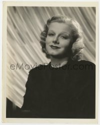 2a486 JEAN HARLOW 8x10 still 1930s pensive head & shoulders portrait with wry smile by Ted Allan!