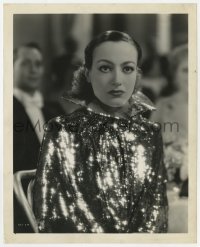 2a492 JOAN CRAWFORD 8x10 still 1943 close up in wild sparkling sequined outfit in Sadie McKee!