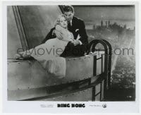 2a513 KING KONG 8.25x10 still R1968 close up of Fay Wray & Bruce Cabot on Empire State Building!