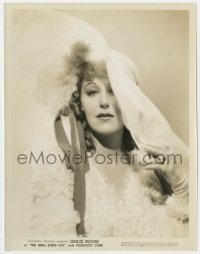 2a516 KING STEPS OUT 8x10 still 1936 great portrait of pretty Grace Moore in cool dress & hat!