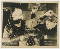 2a256 EAGLE 8x10 LC 1918 Monroe Salisbury unmasks his foe to reveal his sweetheart's brother, rare!