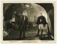 2a543 LES MISERABLES 8x10.25 still 1935 Fredric March as Jean Valjean, Charles Laughton as Javert!