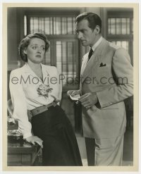 2a546 LETTER 8.25x10 still 1940 close up of scared Bette Davis cowering from James Stephenson!