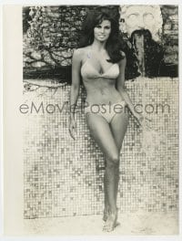 2a735 RAQUEL WELCH 7.25x9.5 still 1960s full-length in sexy bikini that barely covers her!