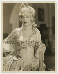 2a806 SHOW PEOPLE 8x10 still 1928 close portrait of sexy Marion Davies in great dress & hat!