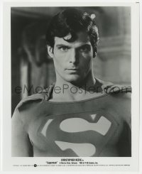 2a853 SUPERMAN 8x10 still 1978 best close portrait of Christopher Reeve in costume!