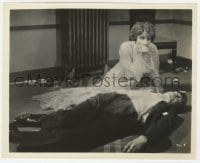 2a891 THREE LOVES 8x10 still 1929 scared Marlene Dietrich kneeling over unconscious man!