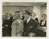 2a959 WHOLE TOWN'S TALKING 8x10 still 1935 Edward G. Robinson & Jean Arthur about to kiss!