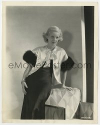 2a983 WORKING MAN 8x10.25 still 1933 portrait of Bette Davis modeling black & white satin ensemble!