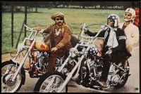 2b538 EASY RIDER 25x37 Dutch commercial poster 1970 Fonda, Nicholson & Hopper on motorcycles!