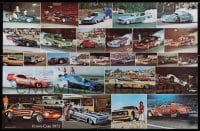 2b545 FUNNY CARS 1972 22x33 commercial poster 1972 photos by drag strip cameraman Steve Reyes!