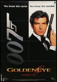 2b546 GOLDENEYE 27x39 Dutch commercial poster 1995 Pierce Brosnan as James Bond, you know the number!