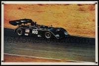 2b551 JACKIE OLIVER - THE SHADOW 23x35 commercial poster 1973 cool image of CanAm car on track!