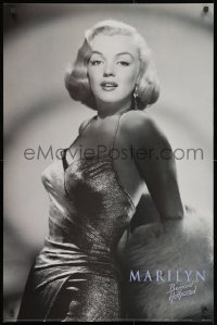 2b561 MARILYN MONROE 24x36 commercial poster 1991 Bernard of Hollywood, shiny dress!