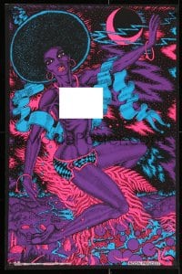 2b564 MOON PRINCESS 23x34 commercial poster 1973 blacklight fantasy art of a sexy woman by Lykes!