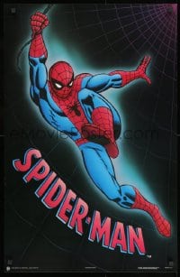 2b576 SPIDER-MAN 22x34 Canadian commercial poster 1989 cool artwork of comic book superhero, Spidey!