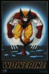 2b591 WOLVERINE 23x35 Canadian commercial poster 1987 Marvel Comics, cool image with claws out!