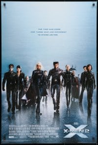 2b594 X-MEN 2 27x40 German commercial poster 2003 Marvel Comics, directed by Bryan Singer, cool!