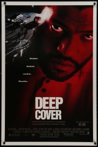2b675 DEEP COVER DS 1sh 1992 undercover Laurence Fishburne is the perfect cop and perfect criminal!