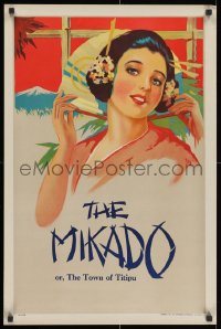 2b318 MIKADO stage play English double crown 1930s Gilbert & Sullivan opera, art of pretty woman!