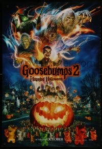 2b722 GOOSEBUMPS 2: HAUNTED HALLOWEEN teaser DS 1sh 2018 Jack Black, great fantasy horror image!