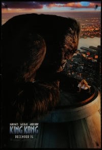 2b790 KING KONG teaser DS 1sh 2005 Naomi Watts & ape on rooftop of Empire State Building!