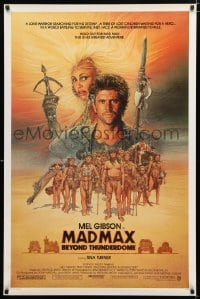 2b813 MAD MAX BEYOND THUNDERDOME 1sh 1985 art of Mel Gibson & Tina Turner by Richard Amsel!