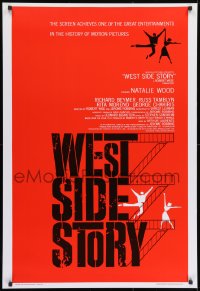 2b507 WEST SIDE STORY 27x40 REPRO poster 1980s Academy Award winning classic musical, Natalie Wood!