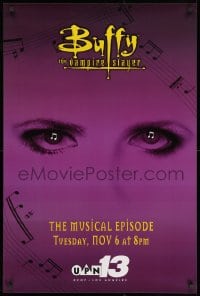 2b002 BUFFY THE VAMPIRE SLAYER tv poster 2001 Sarah Michelle Gellar, Once More with Feeling!