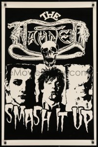 2b061 DAMNED 23x35 music poster 1979 Smash It Up, art of gothic rock band!