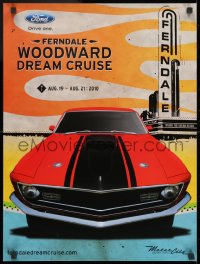 2b394 FERNDALE WOODWARD DREAM CRUISE 18x24 special poster 2010 super close-up art of sports car!