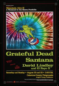 2b069 GRATEFUL DEAD/SANTANA/DAVID LINDLEY & EL RAYO X 13x19 music poster 1987 Arlene Owseichik!