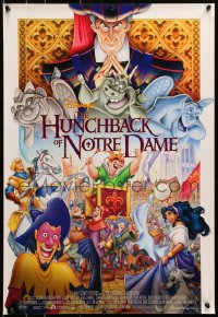 2b411 HUNCHBACK OF NOTRE DAME 19x27 special poster 1996 Walt Disney, Victor Hugo, art of parade!