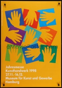 2b248 JAHRESMESSE KUNSTHANDWERKER 1998 24x33 German museum/art exhibition 1998 art of hands!
