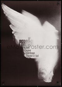 2b326 PARSIFAL 23x33 German stage poster 1990s Holger Matthies art of a bird in flight!