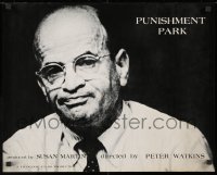 2b459 PUNISHMENT PARK 18x23 special poster 1971 Peter Watkins documentary, white title design!