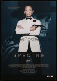 2b009 SPECTRE IMAX advance English mini poster 2015 Daniel Craig as James Bond 007 with gun!