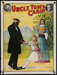 2b349 UNCLE TOM'S CABIN 21x28 stage poster 1920s art of Eva dancing & shocked Aunt Ophelia, rare!