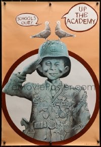 2b484 UP THE ACADEMY 19x28 special poster 1980 MAD Magazine, cool statue art of Alfred E. Newman!