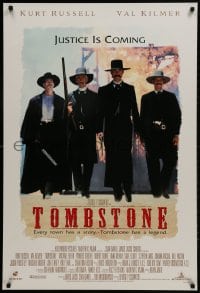 2b956 TOMBSTONE DS 1sh 1993 Kurt Russell as Wyatt Earp, Val Kilmer as Doc Holliday!