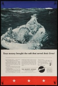 2b166 YOUR MONEY BOUGHT THE RAFT THAT SAVED THEIR LIVES 24x36 WWII war poster 1940s life raft!