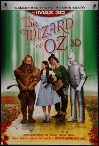 2b984 WIZARD OF OZ advance DS 1sh R2013 Victor Fleming, Judy Garland all-time classic, rated PG!